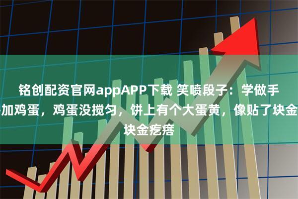 铭创配资官网appAPP下载 笑喷段子：学做手抓饼加鸡蛋，鸡蛋没搅匀，饼上有个大蛋黄，像贴了块金疙瘩