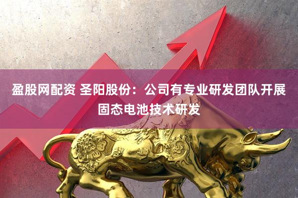 盈股网配资 圣阳股份：公司有专业研发团队开展固态电池技术研发